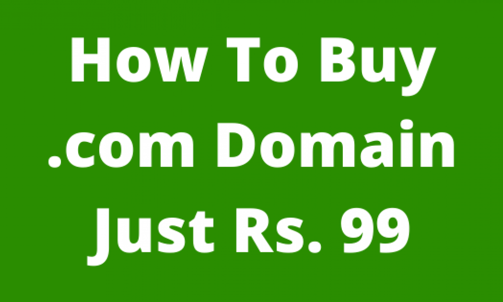 Godaddy promo code: How to buy Godaddy ₹99 Domain?